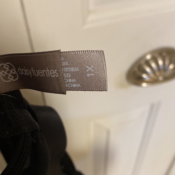 daisy fuentes 1X short black nightie - Picture 6 of 6